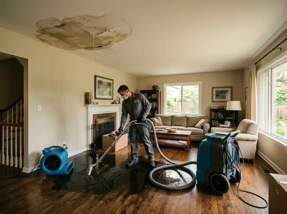 attic-pipe-burst-ceiling-drip-008 — frequently asked questions, Water Damage Restoration & Carpet Care in Greenlawn, NY
